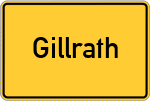 Place name sign Gillrath
