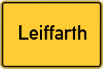 Place name sign Leiffarth, Selfkantkreis