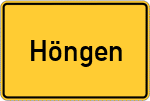 Place name sign Höngen, Selfkantkreis
