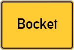 Place name sign Bocket, Selfkantkreis
