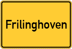 Place name sign Frilinghoven, Selfkantkreis