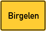 Place name sign Birgelen