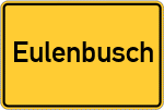Place name sign Eulenbusch