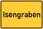 Place name sign Isengraben