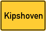 Place name sign Kipshoven