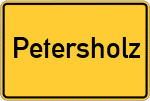 Place name sign Petersholz
