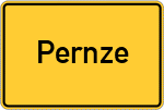 Place name sign Pernze