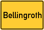 Place name sign Bellingroth