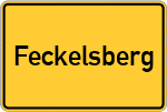Place name sign Feckelsberg