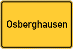 Place name sign Osberghausen