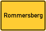 Place name sign Rommersberg