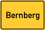 Place name sign Bernberg