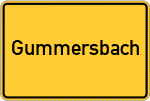 Place name sign Gummersbach