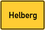 Place name sign Helberg
