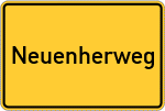 Place name sign Neuenherweg