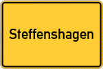Place name sign Steffenshagen