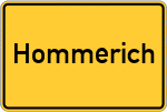 Place name sign Hommerich