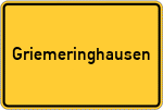Place name sign Griemeringhausen