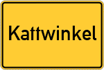 Place name sign Kattwinkel