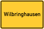 Place name sign Wilbringhausen