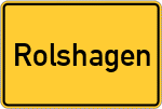 Place name sign Rolshagen