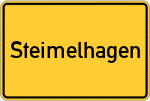 Place name sign Steimelhagen