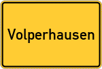 Place name sign Volperhausen, Sieg