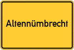 Place name sign Altennümbrecht