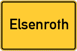 Place name sign Elsenroth