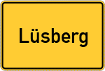 Place name sign Lüsberg
