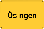 Place name sign Ösingen, Oberberg Kreis