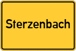 Place name sign Sterzenbach, Oberberg Kreis