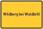Place name sign Wildberg bei Waldbröl