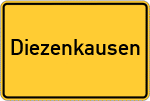 Place name sign Diezenkausen