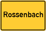 Place name sign Rossenbach