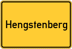 Place name sign Hengstenberg, Rheinland