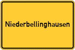 Place name sign Niederbellinghausen