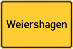 Place name sign Weiershagen
