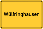 Place name sign Wülfringhausen