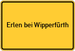 Place name sign Erlen bei Wipperfürth