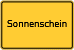 Place name sign Sonnenschein