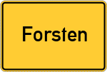 Place name sign Forsten