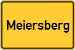 Place name sign Meiersberg