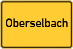 Place name sign Oberselbach