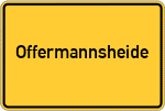 Place name sign Offermannsheide