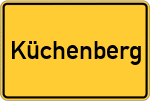 Place name sign Küchenberg