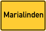 Place name sign Marialinden