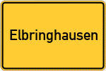 Place name sign Elbringhausen