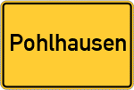Place name sign Pohlhausen