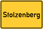 Place name sign Stolzenberg